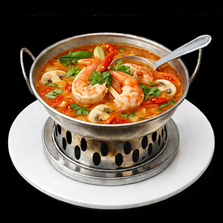21. Tom Yum Soup (red broth)