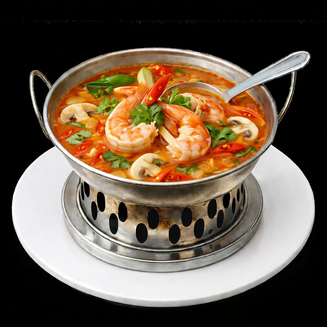 21. Tom Yum Soup (red broth).