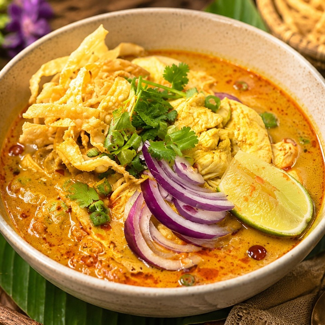 H5 - KHAO SOI GAI (THAI CHICKEN CURRY NOODLE SOUP).