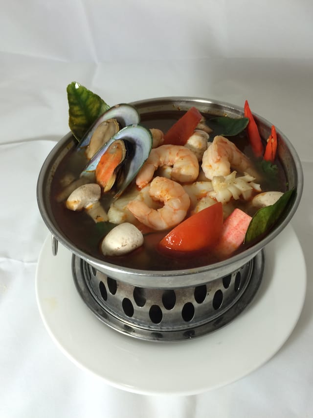 71. Seafood Tom Yum Noodle Soup.